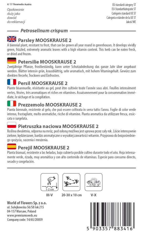 Pietruszka naciowa Mooskrause 2g
