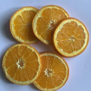 Suszone plastry pomarańczy
