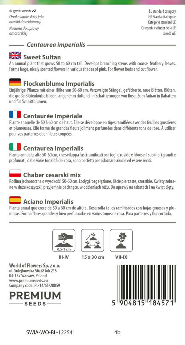 Chaber cesarski mieszanka 1g