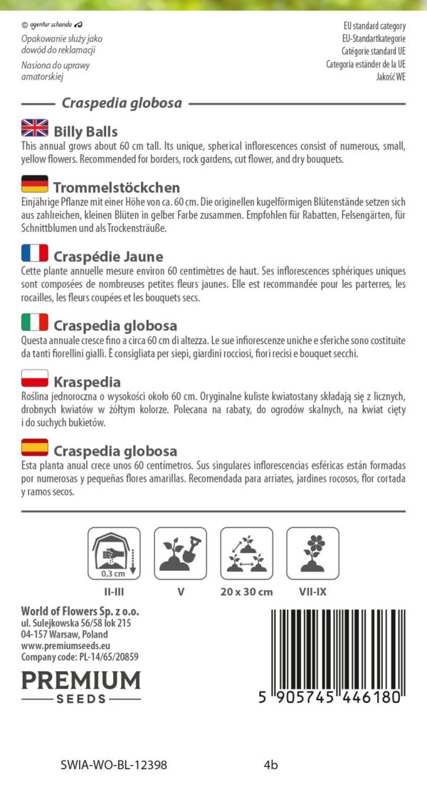 Kraspedia kulista 0,1g