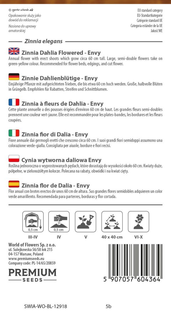 Cynia wytworna daliowa Envy 1g