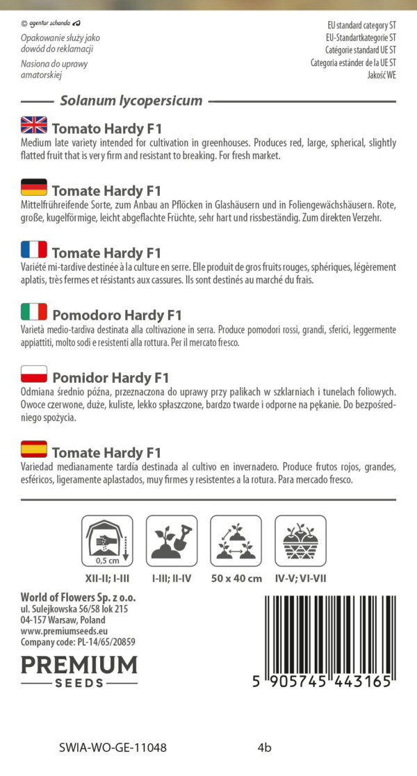 Pomidor Hardy F1 0,1g