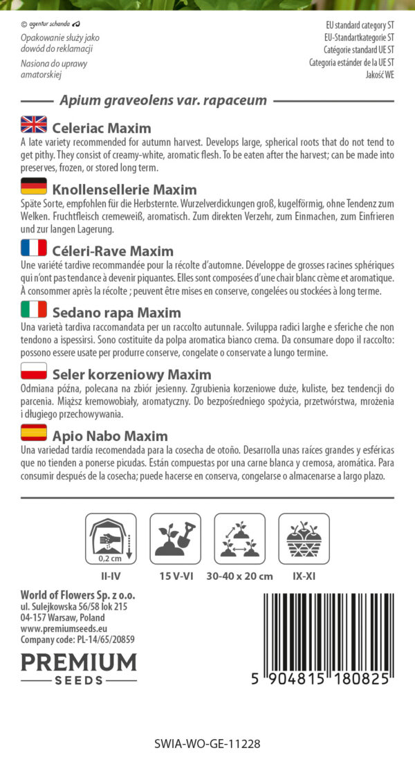 Seler korzeniowy Maxim 0,5g