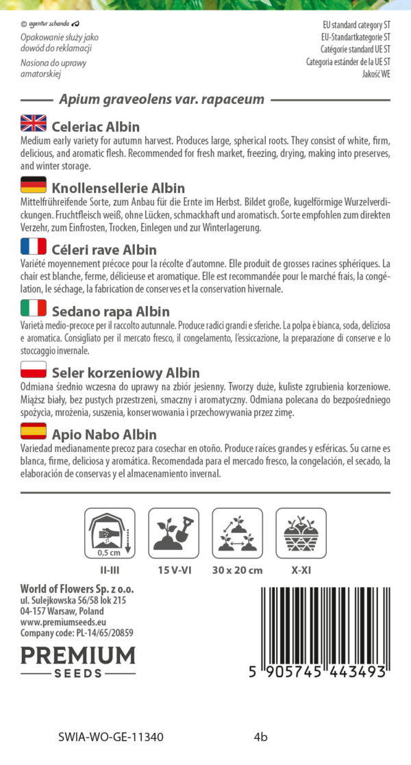 Seler korzeniowy Albin 0,5g