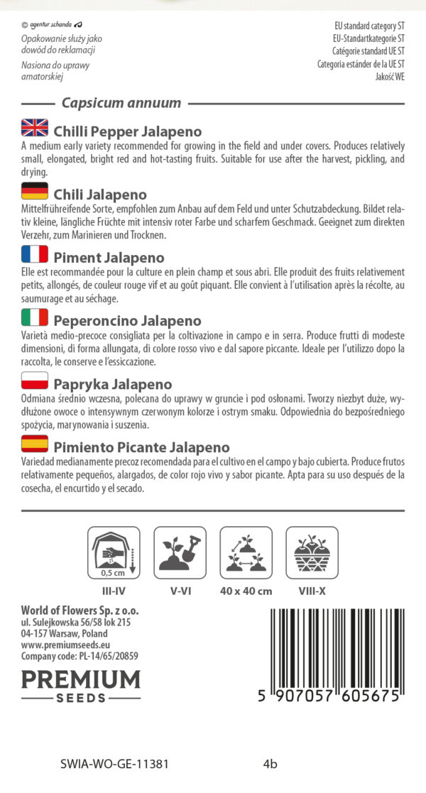 Papryka Jalapeno 0,5g