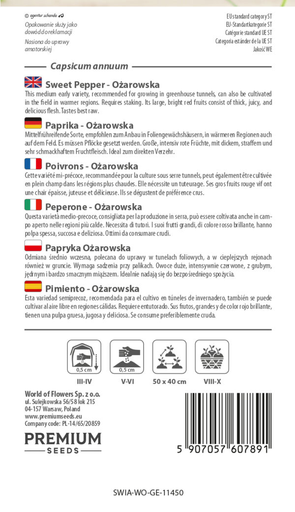 Papryka Papryka Ożarowska 0,5g