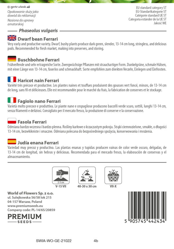 Fasola szparagowa Ferrari 30g