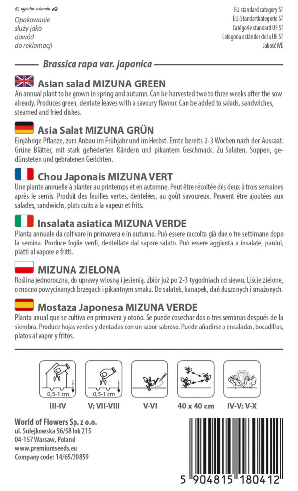 Mizuna Zielona