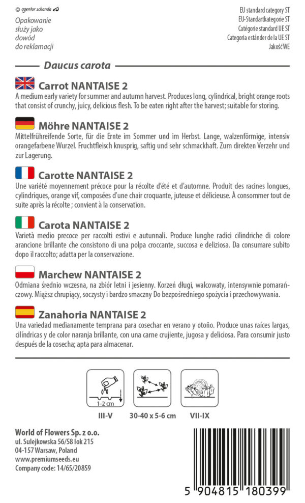 Marchew Nantaise 2 5g